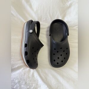 Crocs | Mens 9 / Women’s 11 | Black Gray Retro 14001 Clogs | Sneakers Soles
